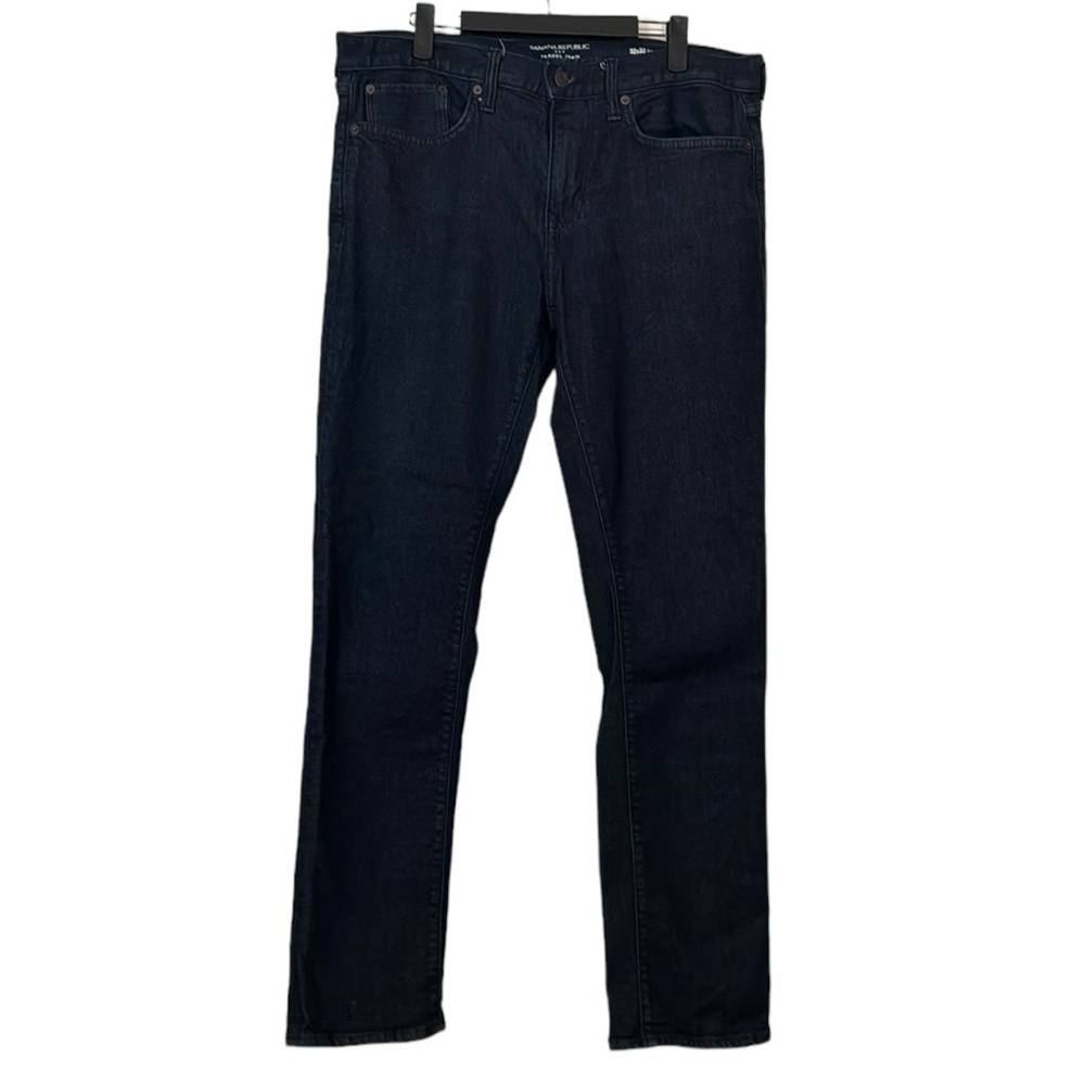 Banana Republic Factory Travel Jeans Size 32 X 32 Dark Wash Straight Leg Comfort